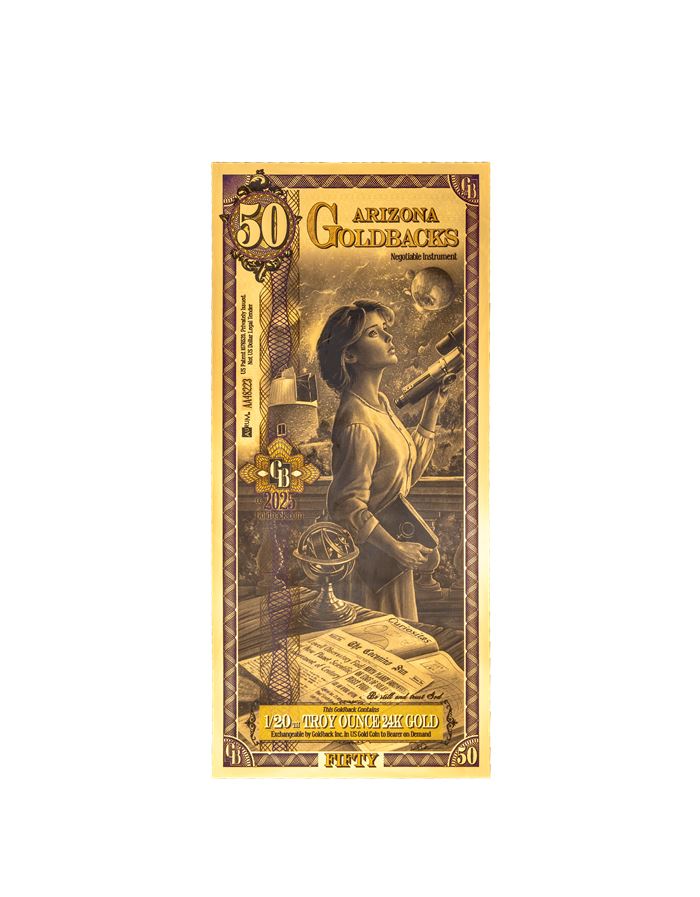 Arizona 50 Goldback — front