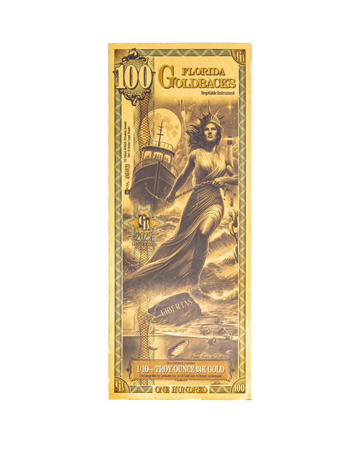 Florida 100 Goldback — front