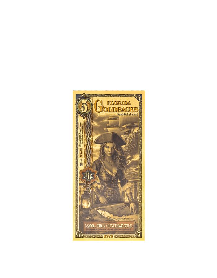 Florida 5 Goldback — front