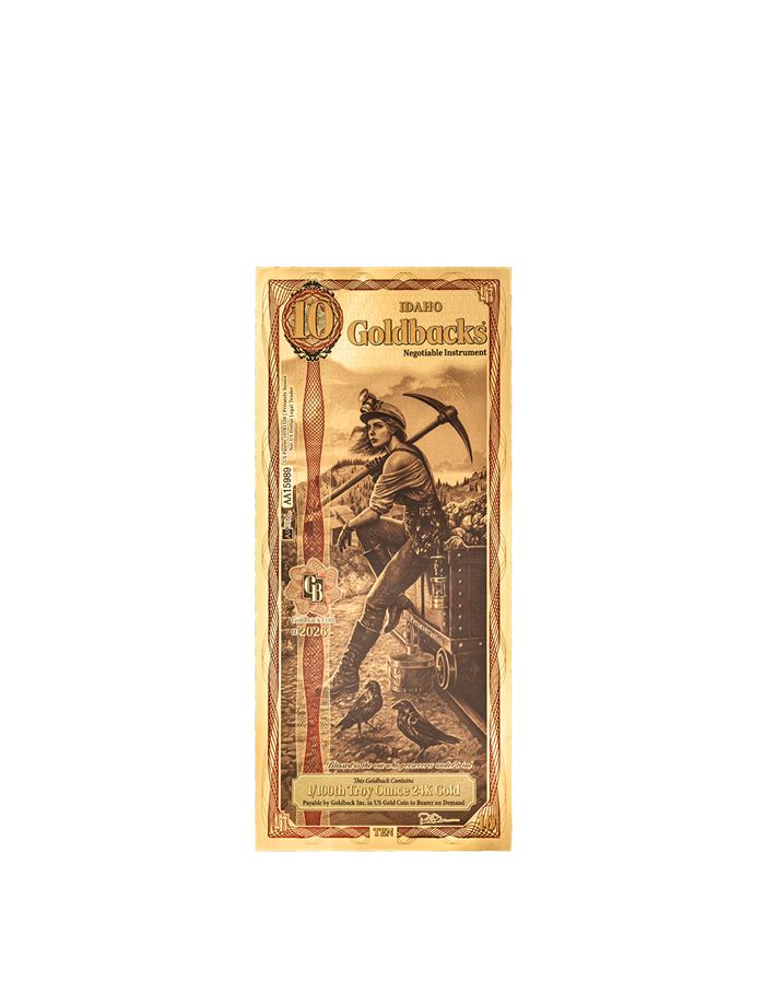 Idaho 10 Goldback — front